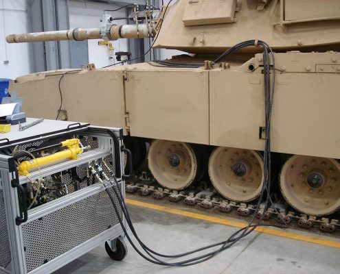 MTE Maintenance systems for stationary use on M1 Abrams | MRS-Hydraulik